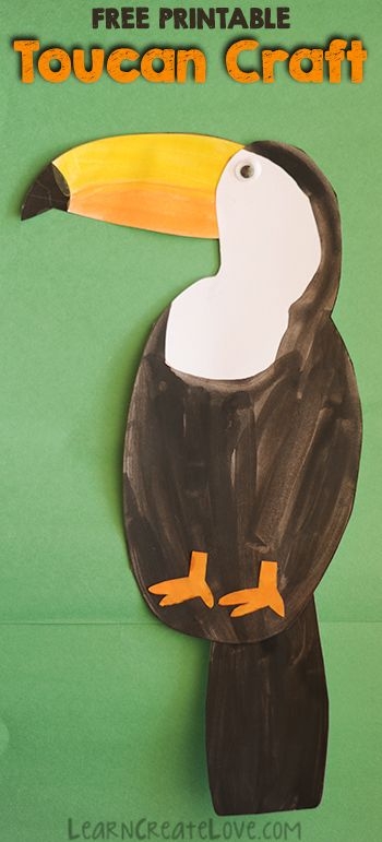 Printable Toucan Craft Toucan Craft Toucan Art Rainforest Crafts
