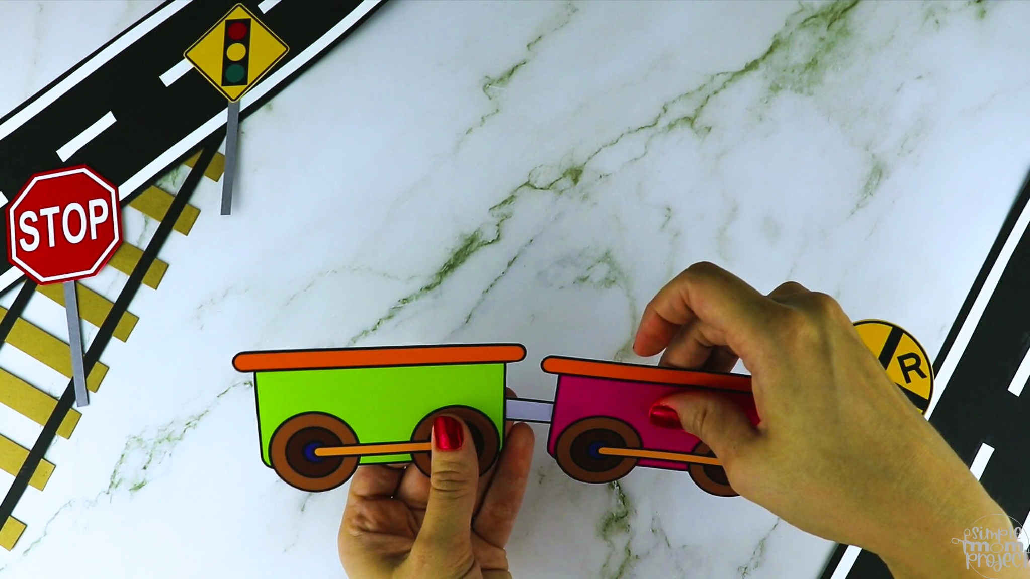Printable Train Craft For Kids