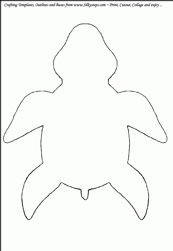 Printable Turtle Craft Template Printable Word Searches