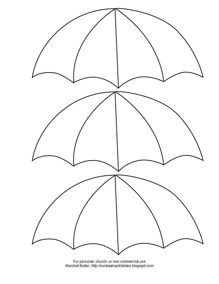 Printable Umbrella Craft