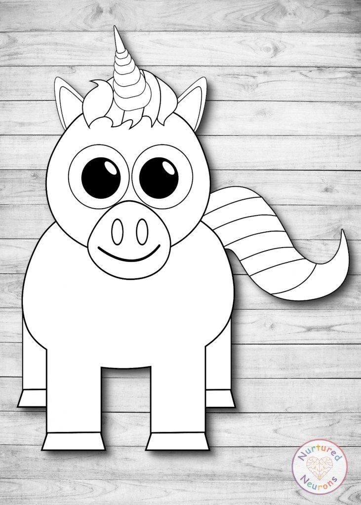 Printable Unicorn Template Printable Calendars AT A GLANCE