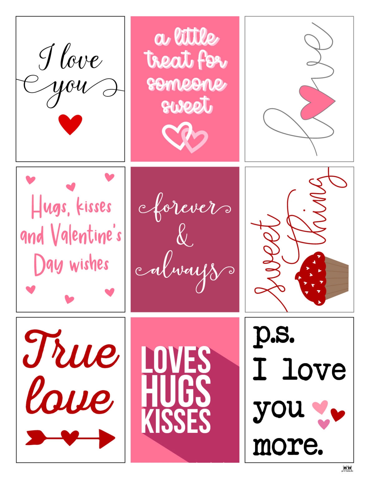 Printable Valentine 39 s Day Cards 250 Free Printables Printabulls