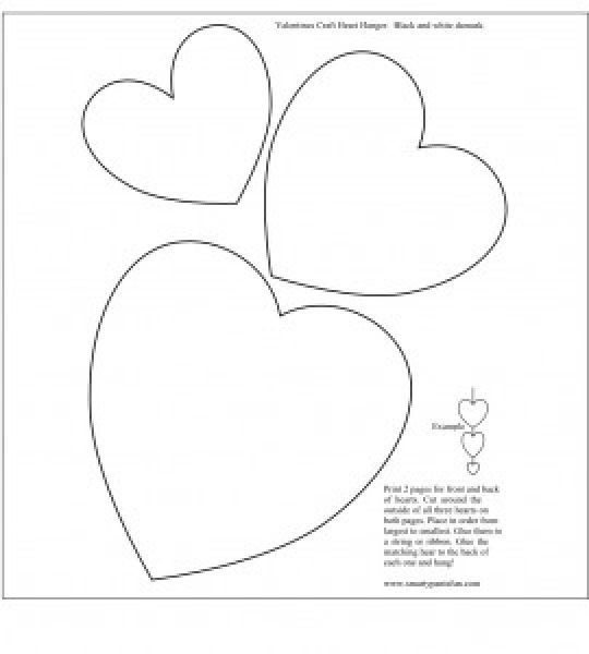 Printable Valentine Craft Templates Dev onallcylinders