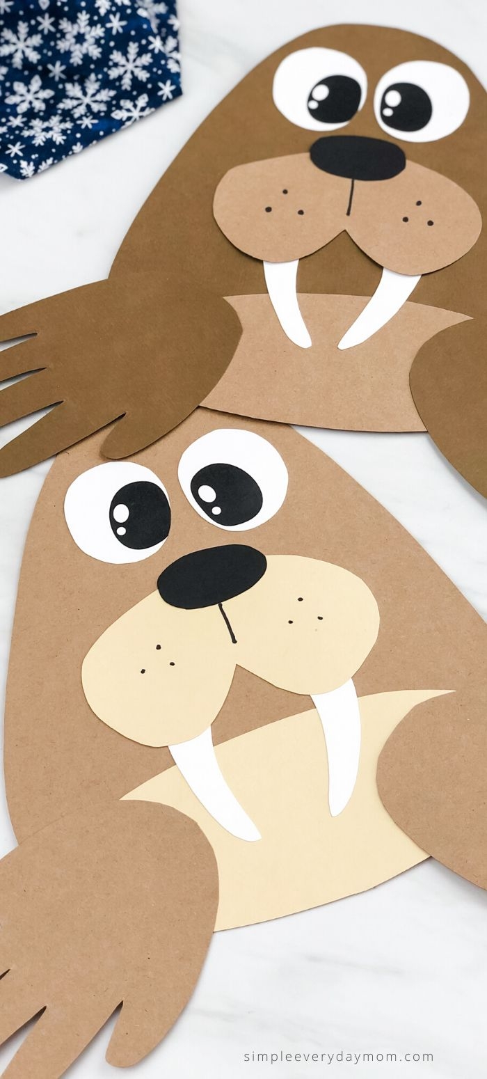printable walrus craft template