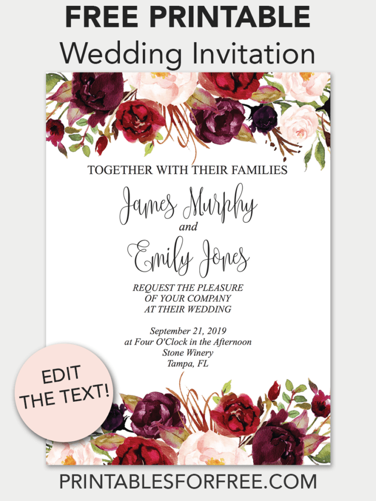 photo wedding invitation templates