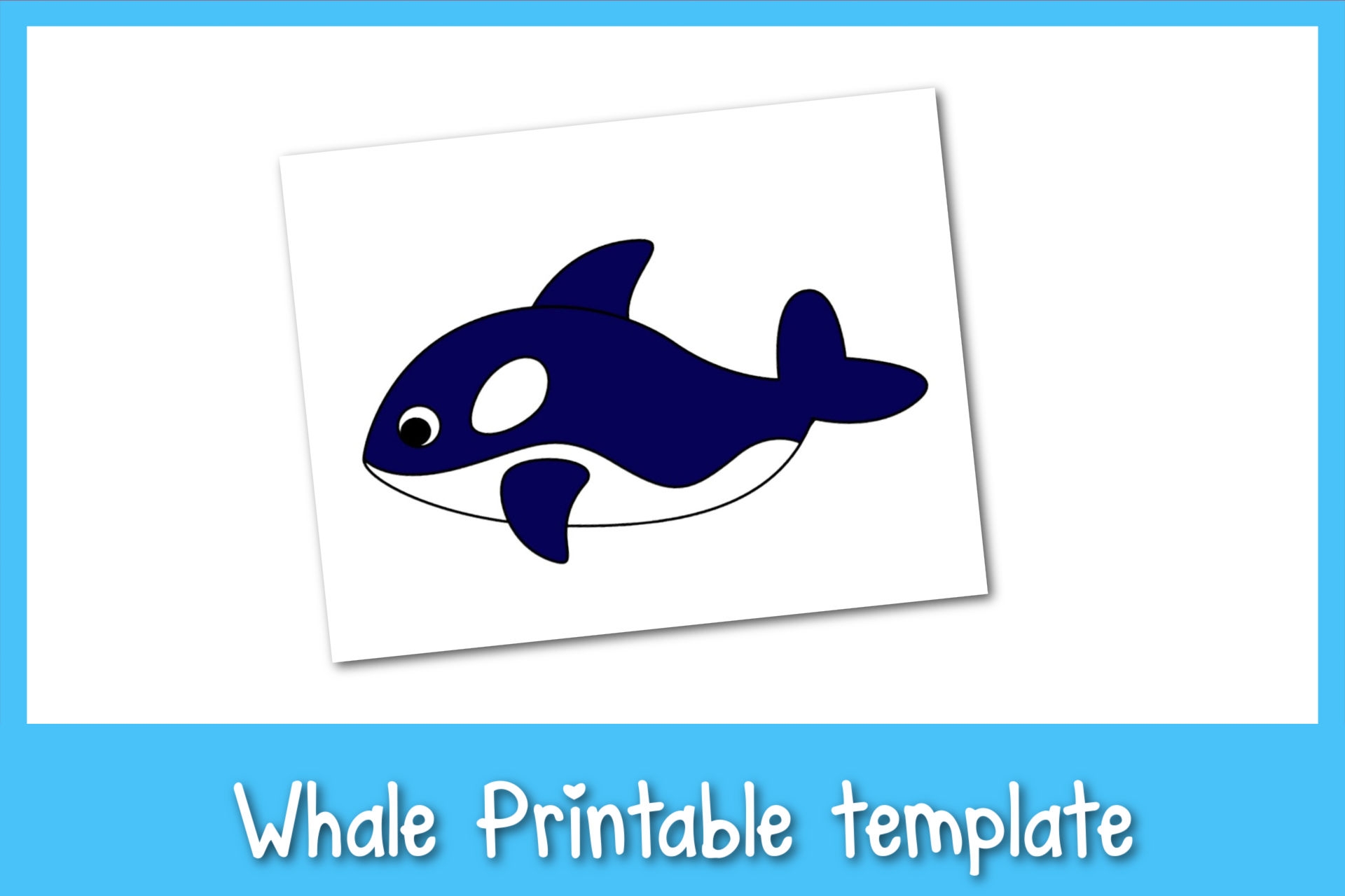Printable Whale Template Frosting And Glue Easy Crafts Games 