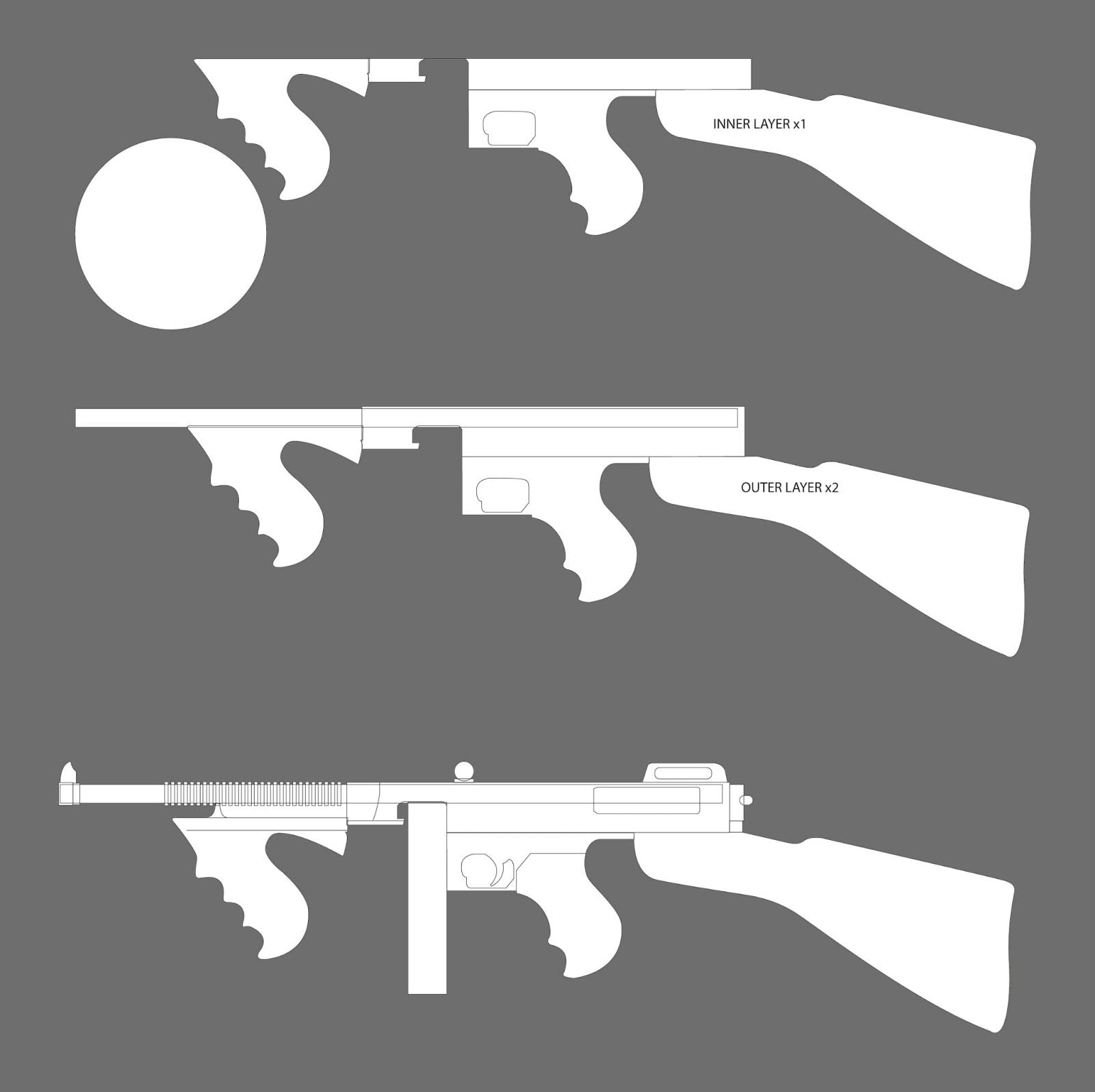 Printable Wooden Gun Template Printable Templates Online By Paul 