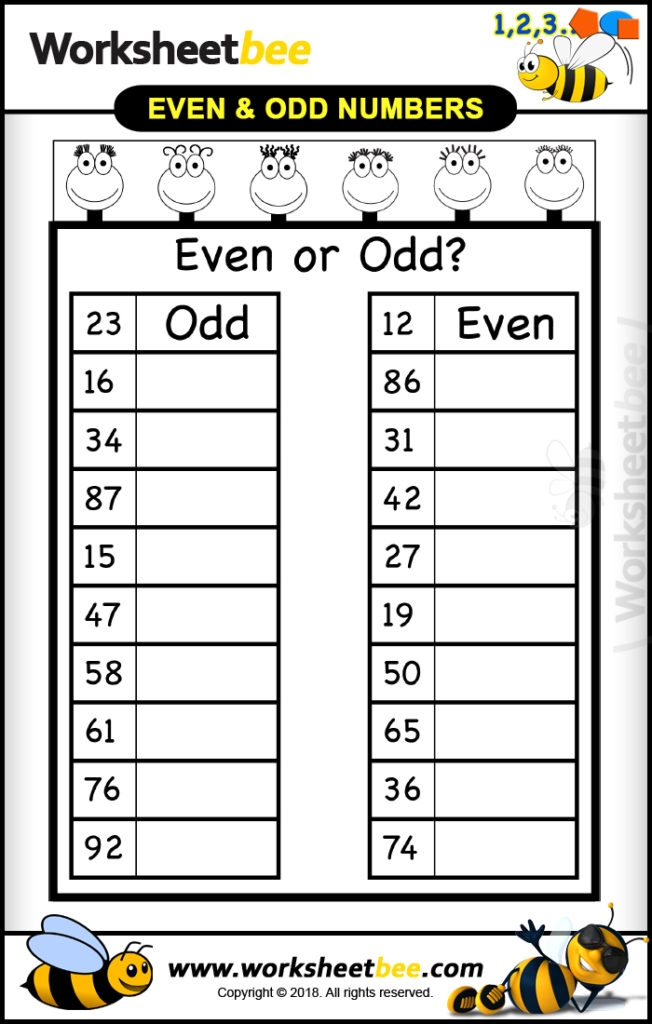 add and even numbers worksheet