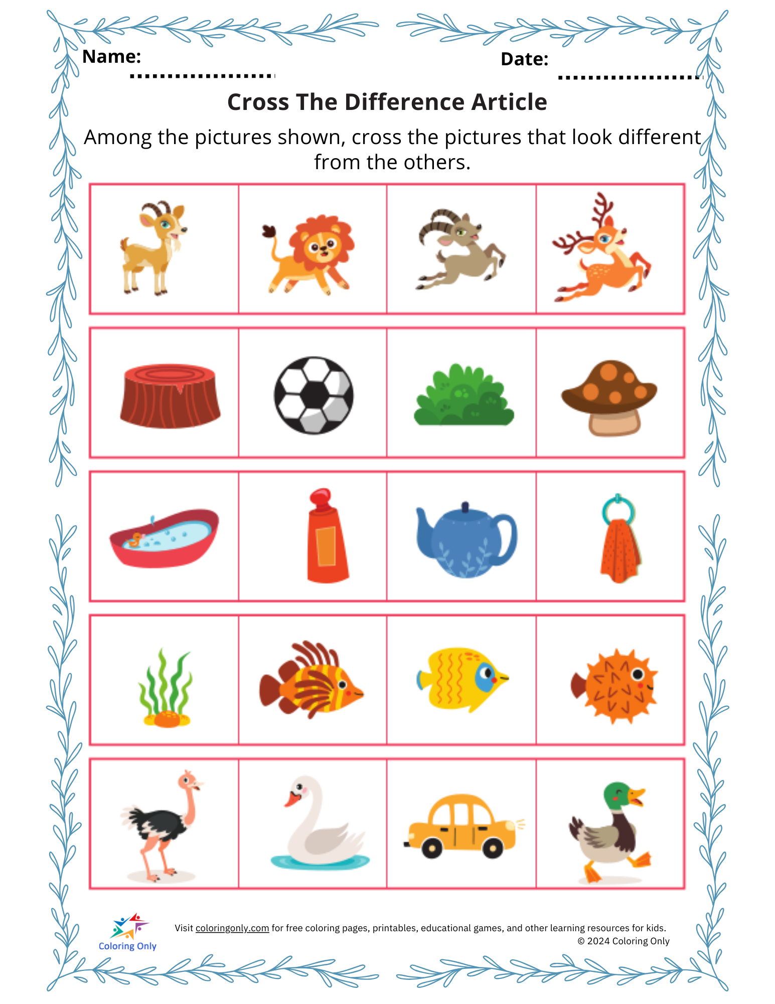 Printable Worksheet Template