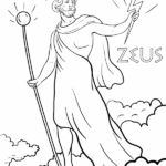 Printable Zeus Coloring Page