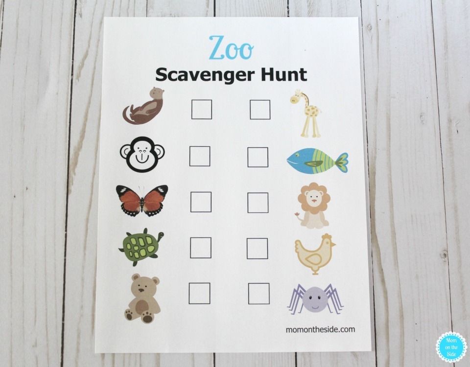 Printable Zoo Scavenger Hunt Clues For Kids To Take Along
