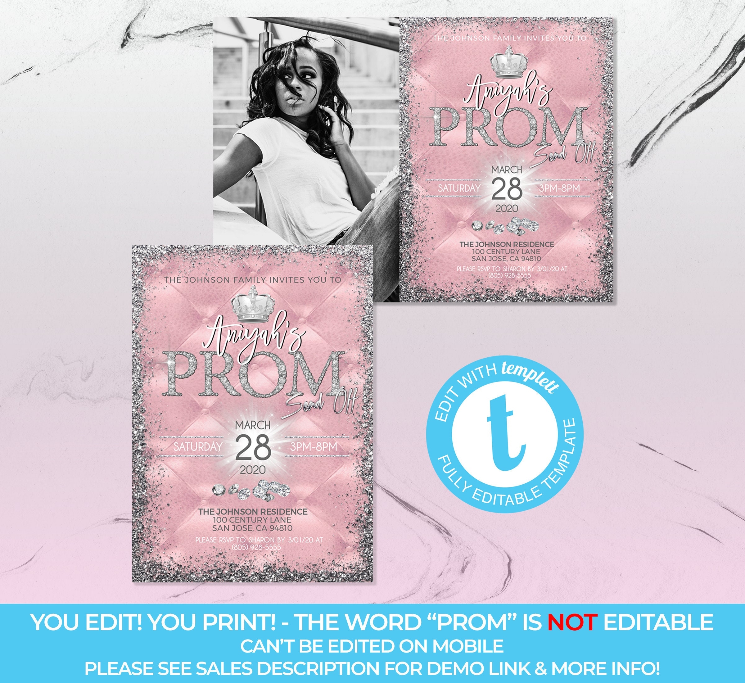 Prom Send Off Invitation Template