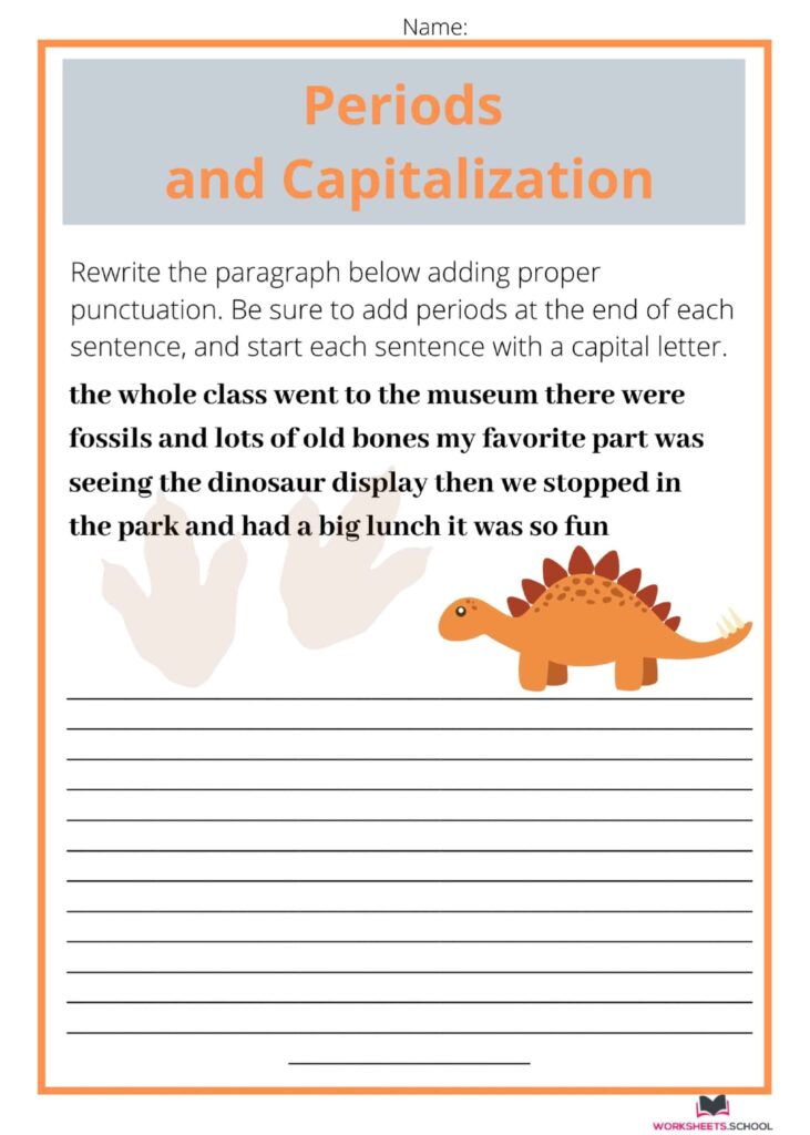Punctuation And Capitalization PDF PDF Worksheets Library