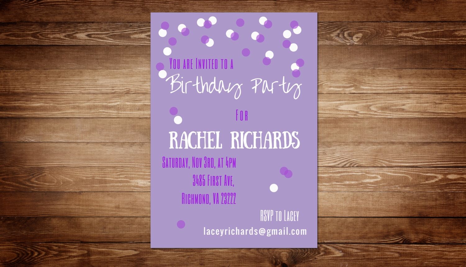 Purple Birthday Invitations Template Printable Word Searches