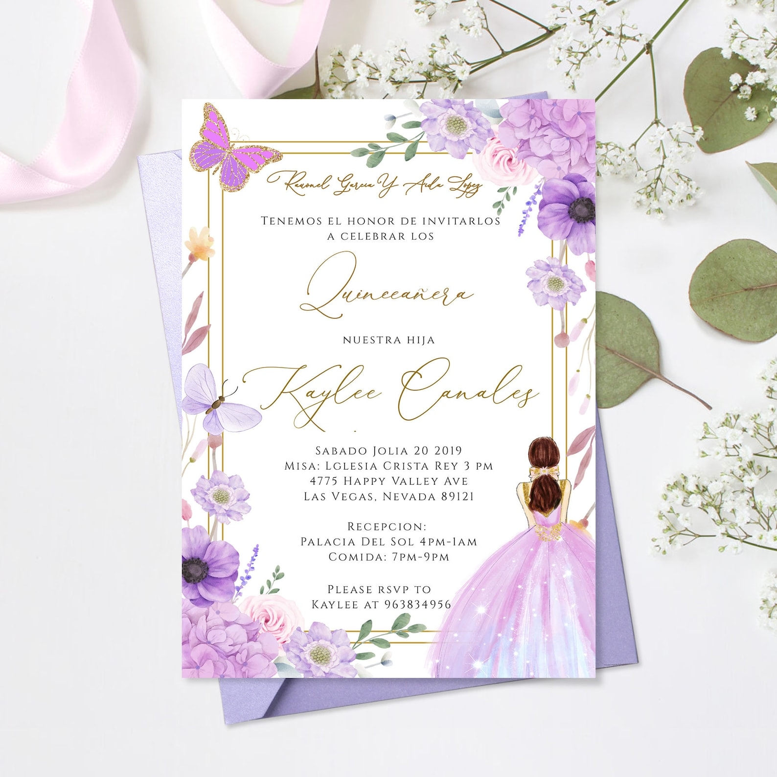 Quinceanera Invitation Templates In Spanish