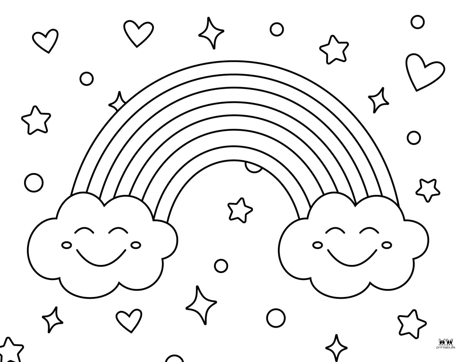 Rainbow Coloring Page