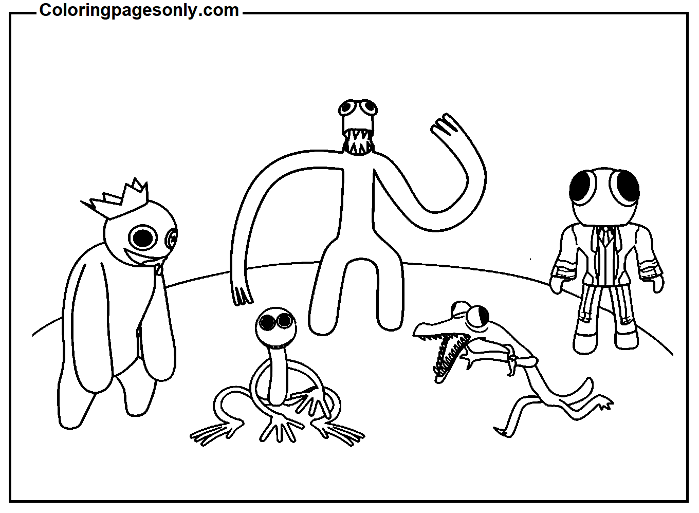 free printable coloring pages rainbow