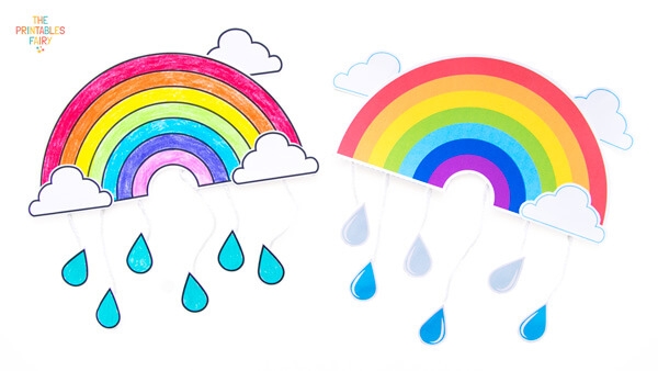 Rainbow Mobile Craft The Printables Fairy