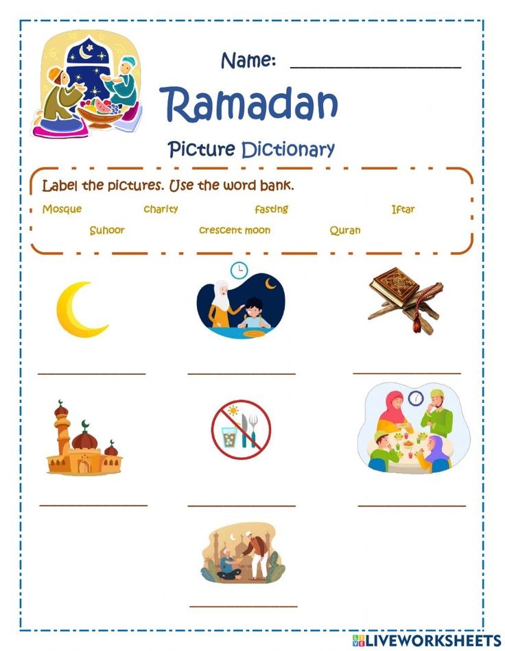 worksheet ramadan