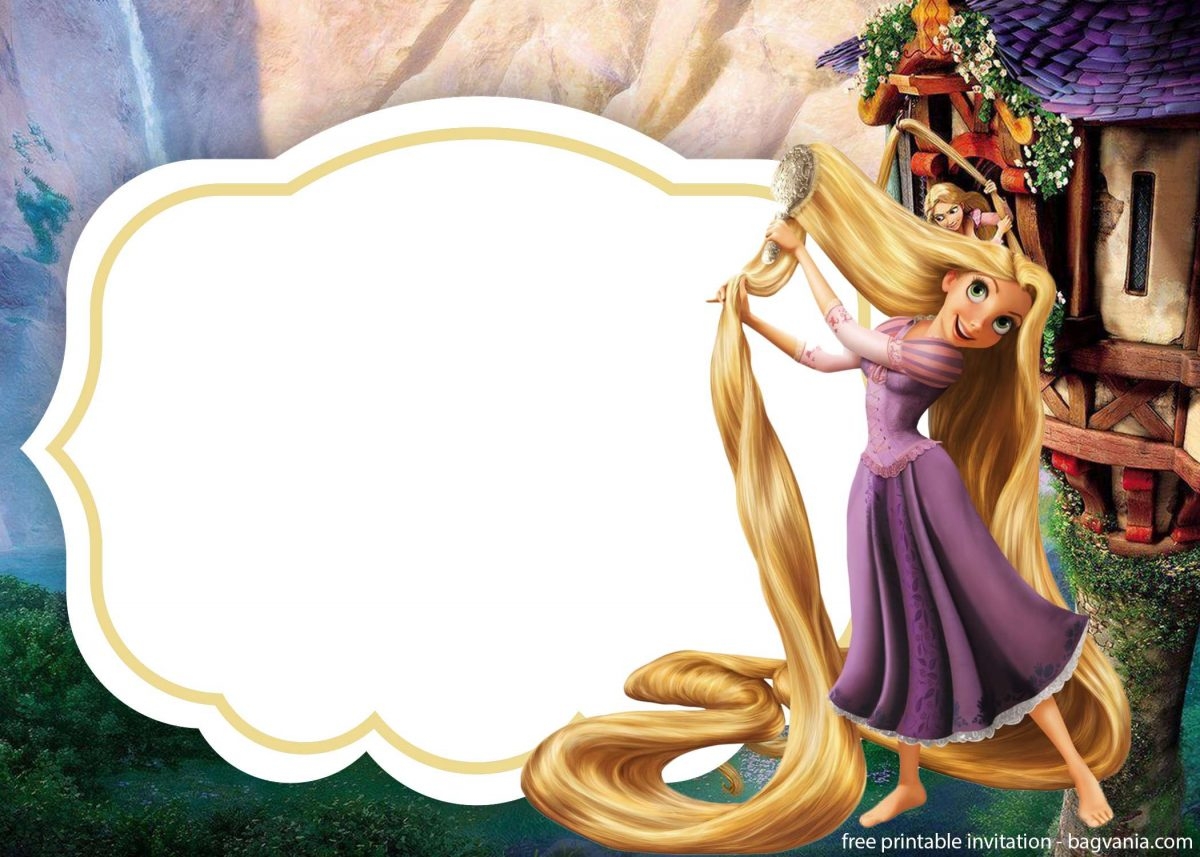 rapunzel invitation template free