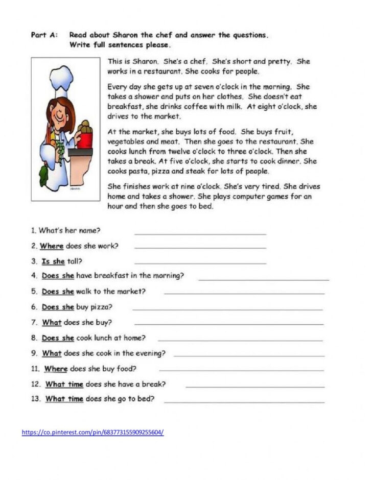 Reading Comprehension Worksheets For Grade 4 With Answers Pdf Reading 