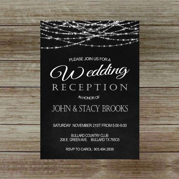 reception only invitations templates free