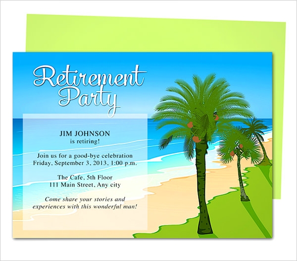 retirement party invitations template