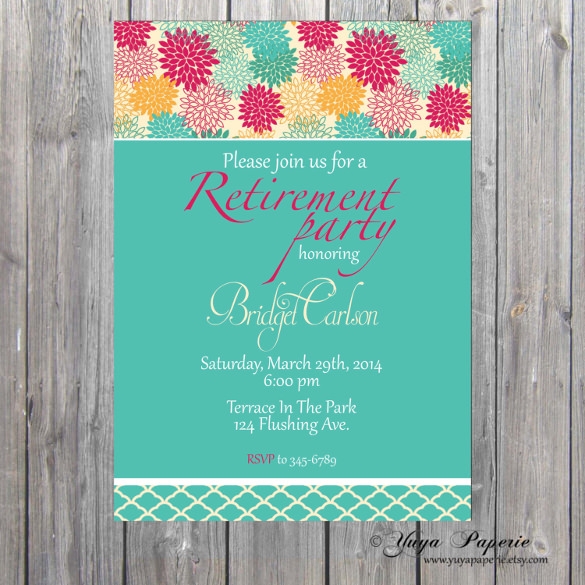 Retirement Party Invitations Template