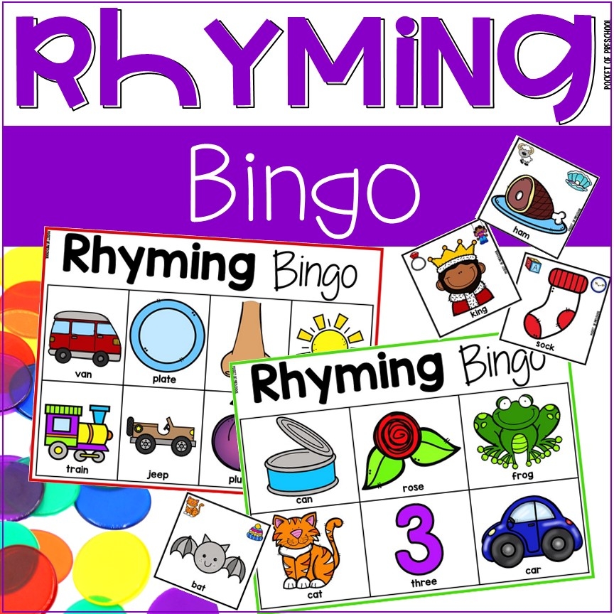 Rhyming Activities Bundle For Preschool Pre K And Kindergarten