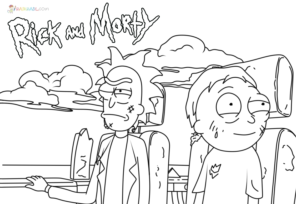 Rick And Morty Coloring Pages 70 Intergalactic Pictures Free Printable