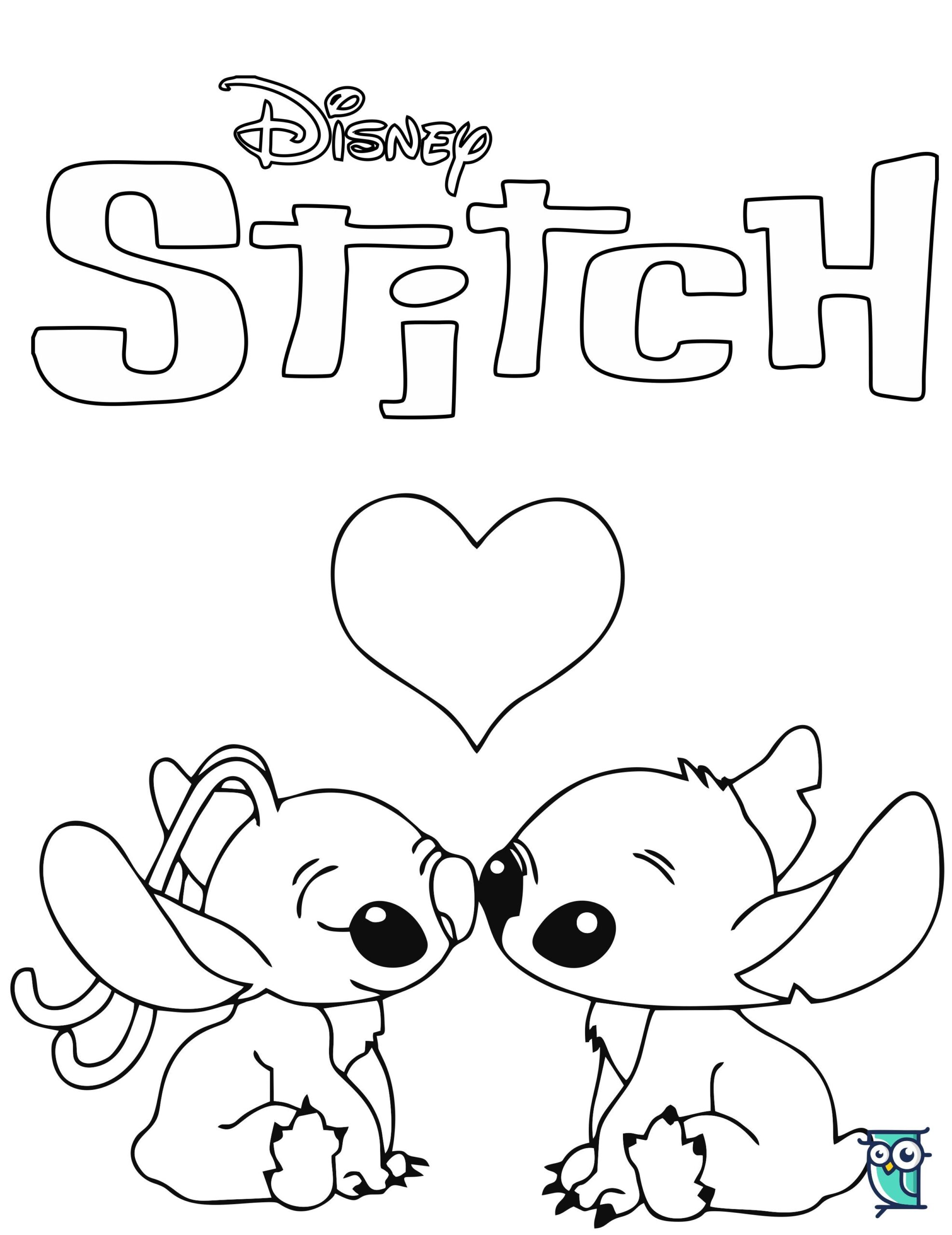 Romance Stitch And Angel Coloring Pages Angel Coloring Pages Stitch 