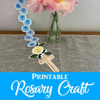 Rosary Roses Craft Printable By Catholic Icing Printables TpT