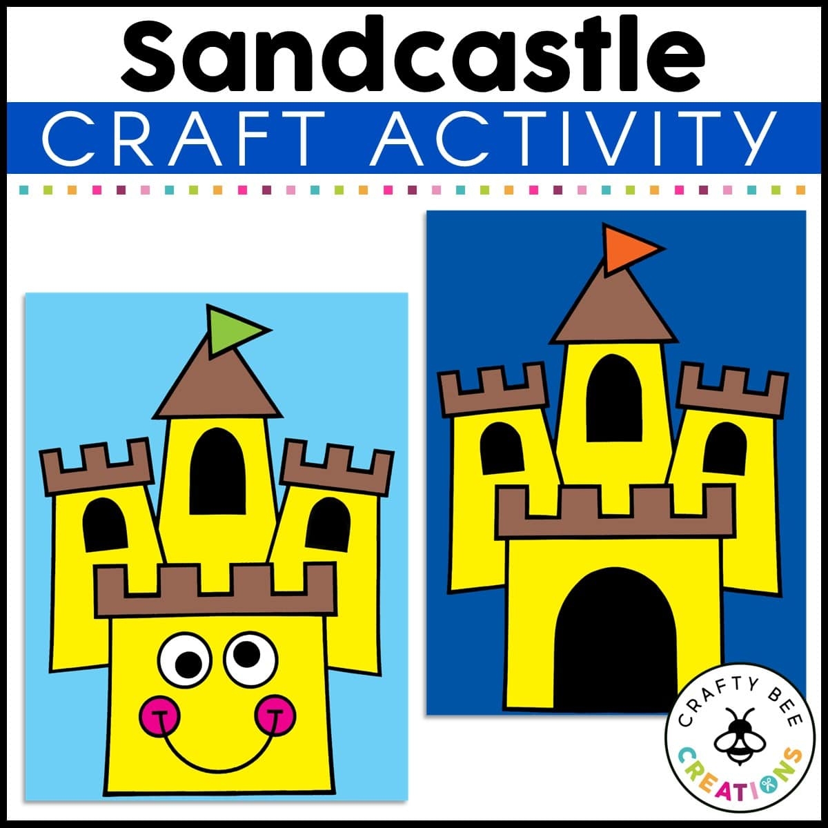 Sandcastle Craft Activity Crafty Bee Creations