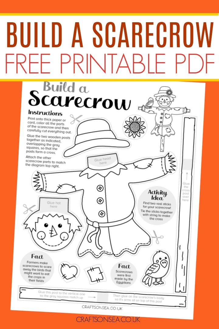 Scarecrow Printable Craft Printable New Year Banners