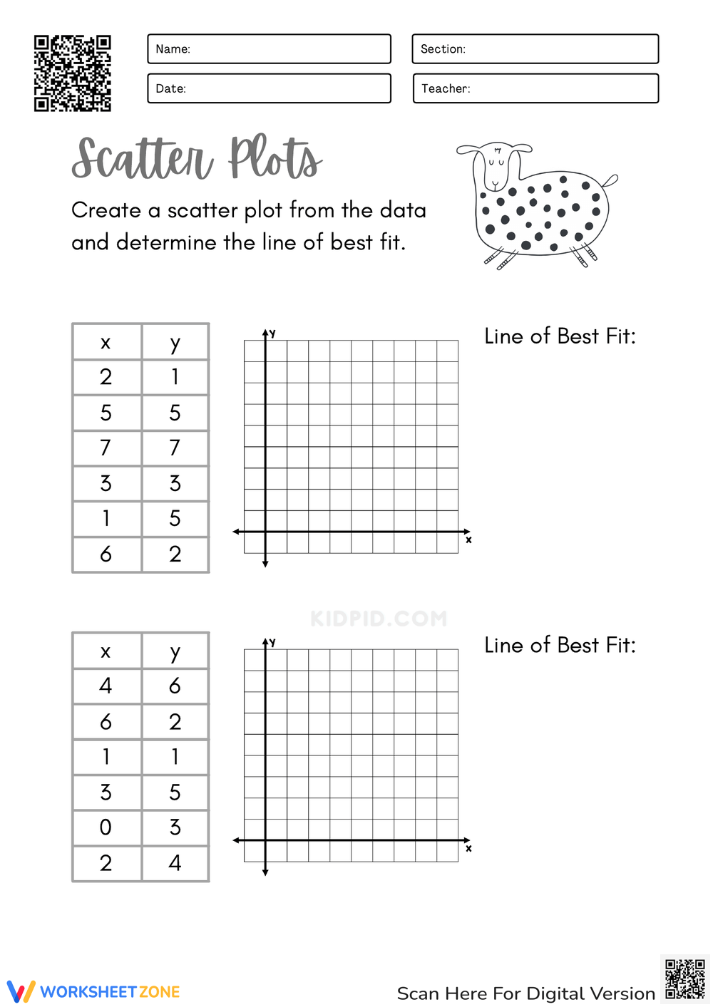 Scatter Plots Worksheets 2024 Worksheets Library