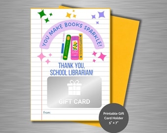librarian thank you card printable