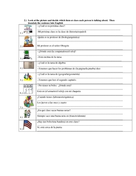 segundo paso worksheet answers chapter 1
