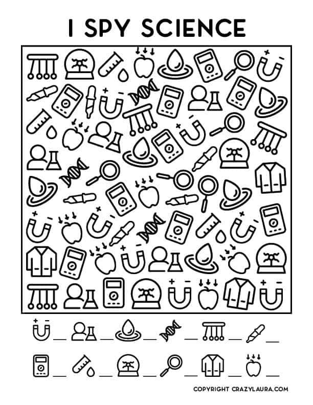 Science Games Printable Printable Word Searches