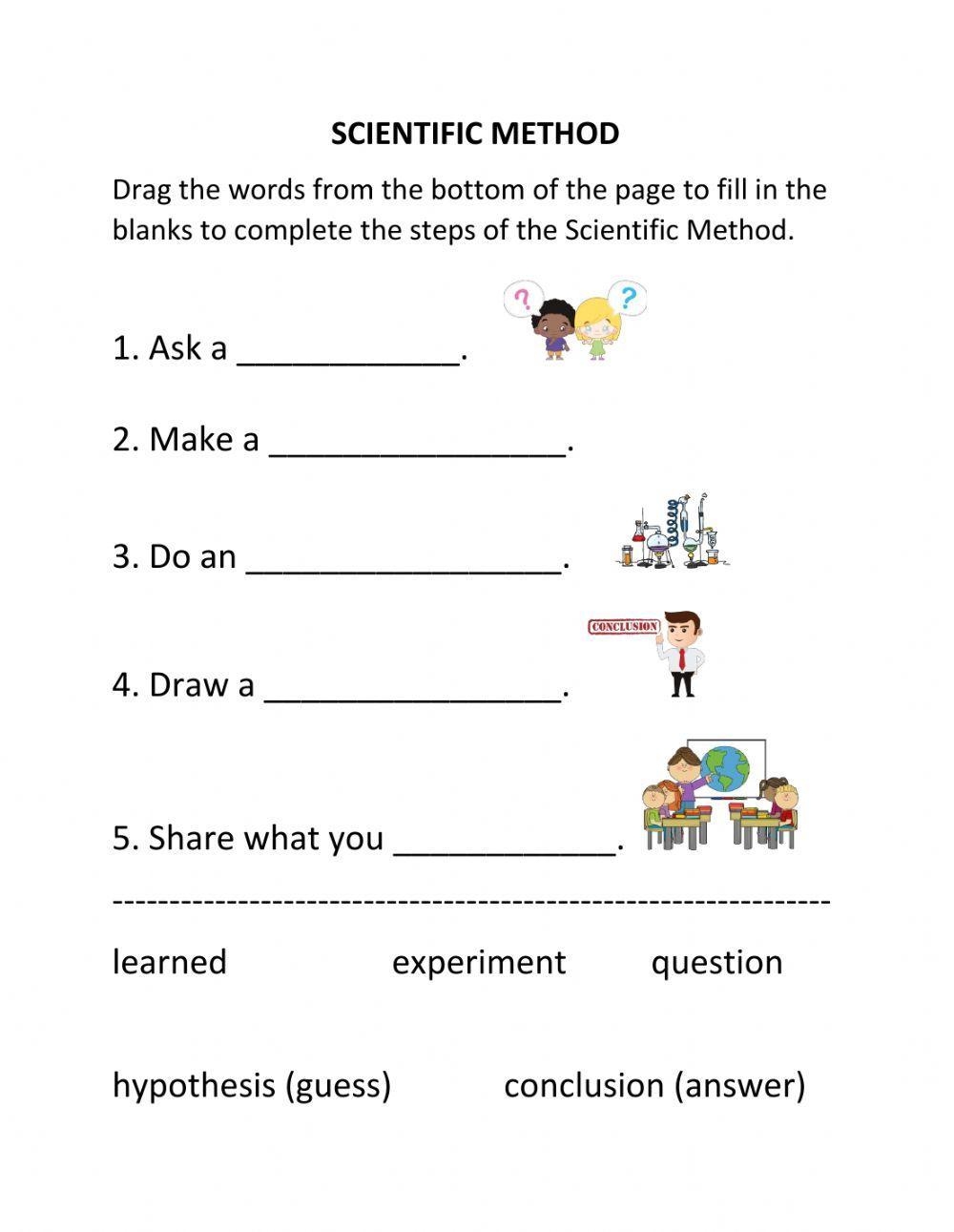 Scientific Method Worksheet Example For Kids STEM Smartly 