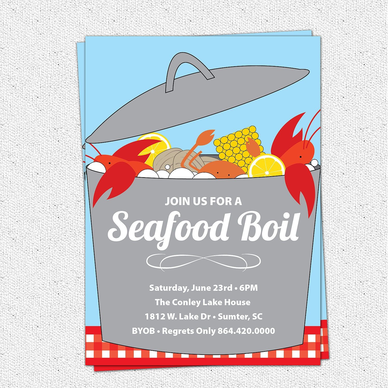Seafood Boil Invitation Template Free Dev onallcylinders