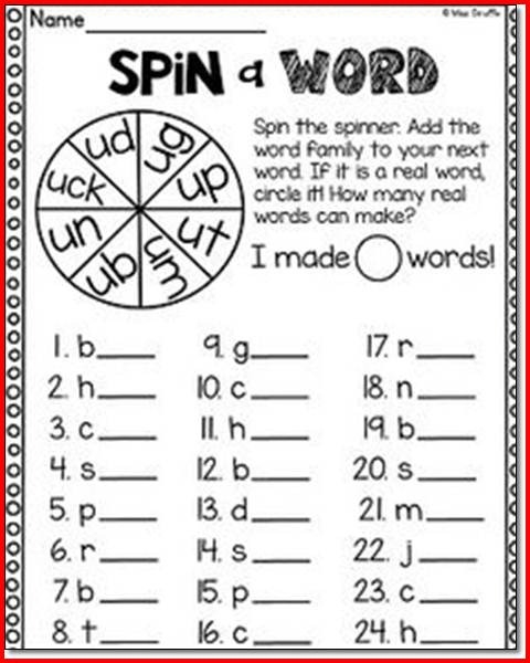 Second Grade Phonics Worksheets Free
