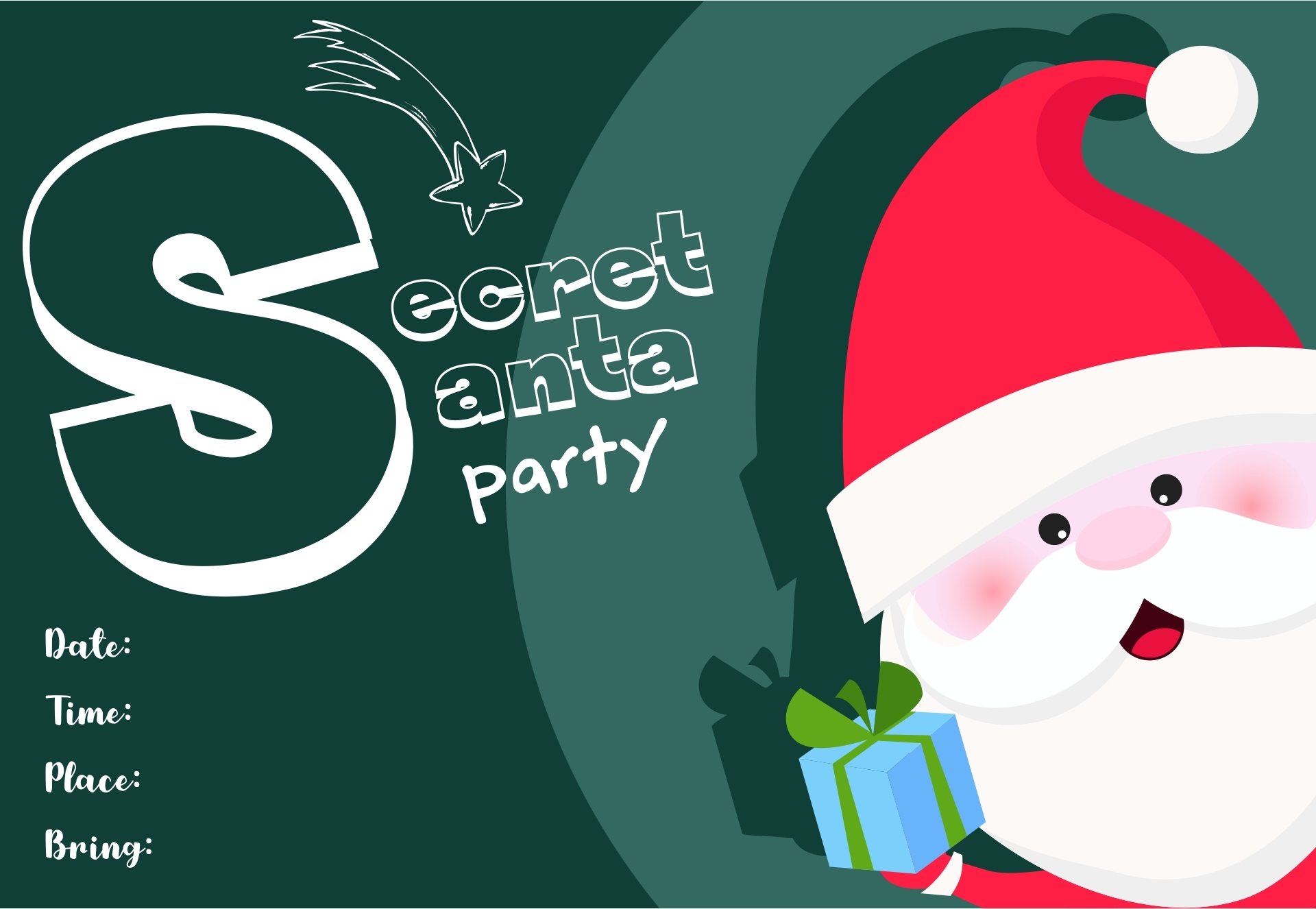 secret santa invite template