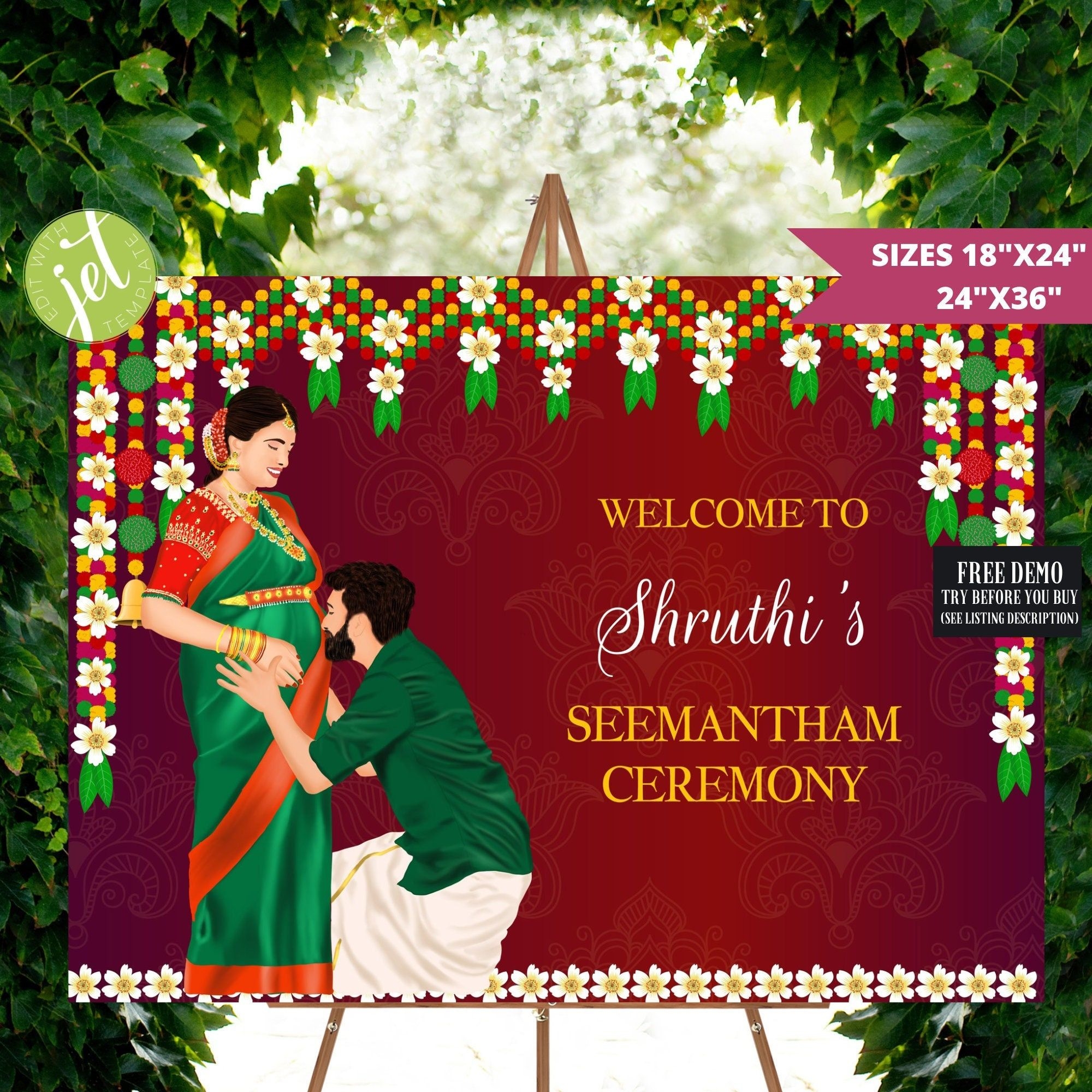 Seemantham Invitation Template Vrogue co