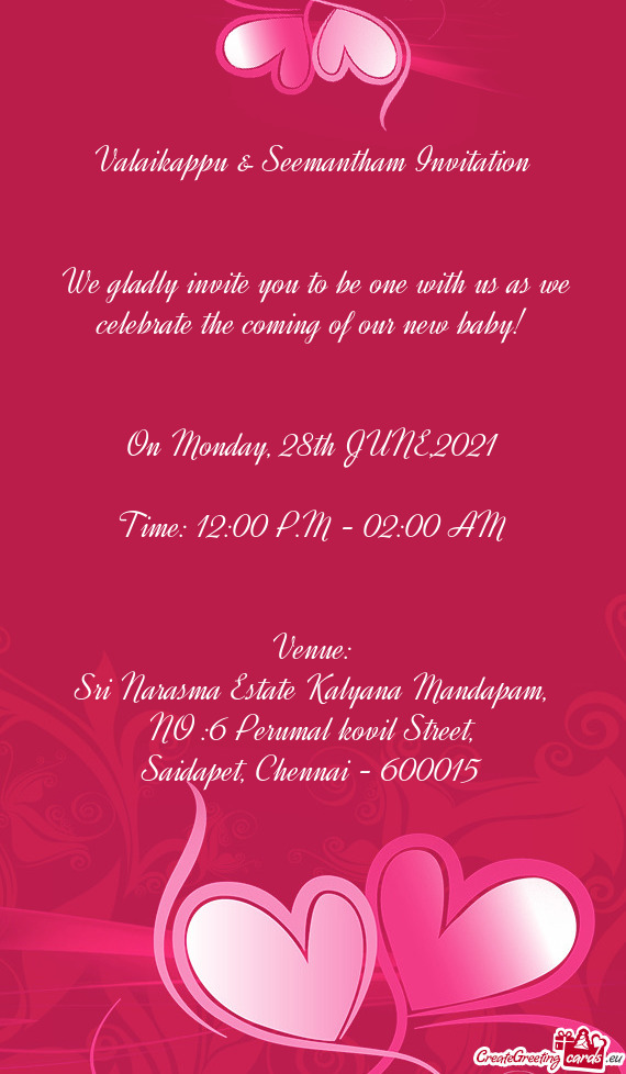 seemantham invitation template free