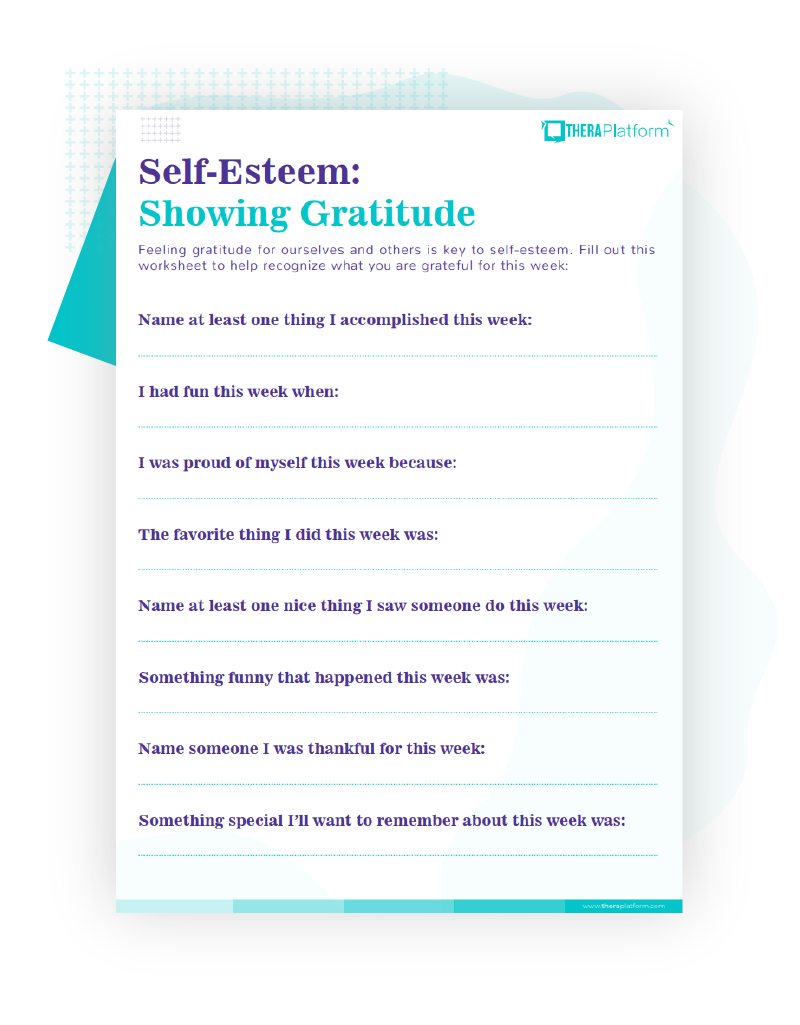 Self Esteem Worksheets DBT Worksheets