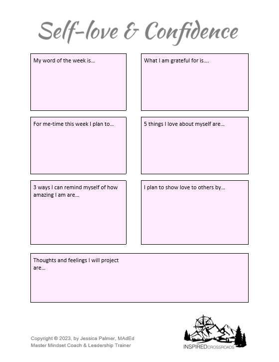 Self love Confidence Worksheet Inspired Crossroads Worksheets Library