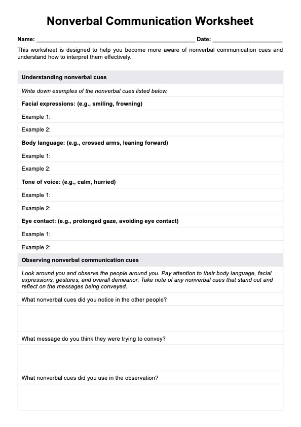 self worth worksheet
