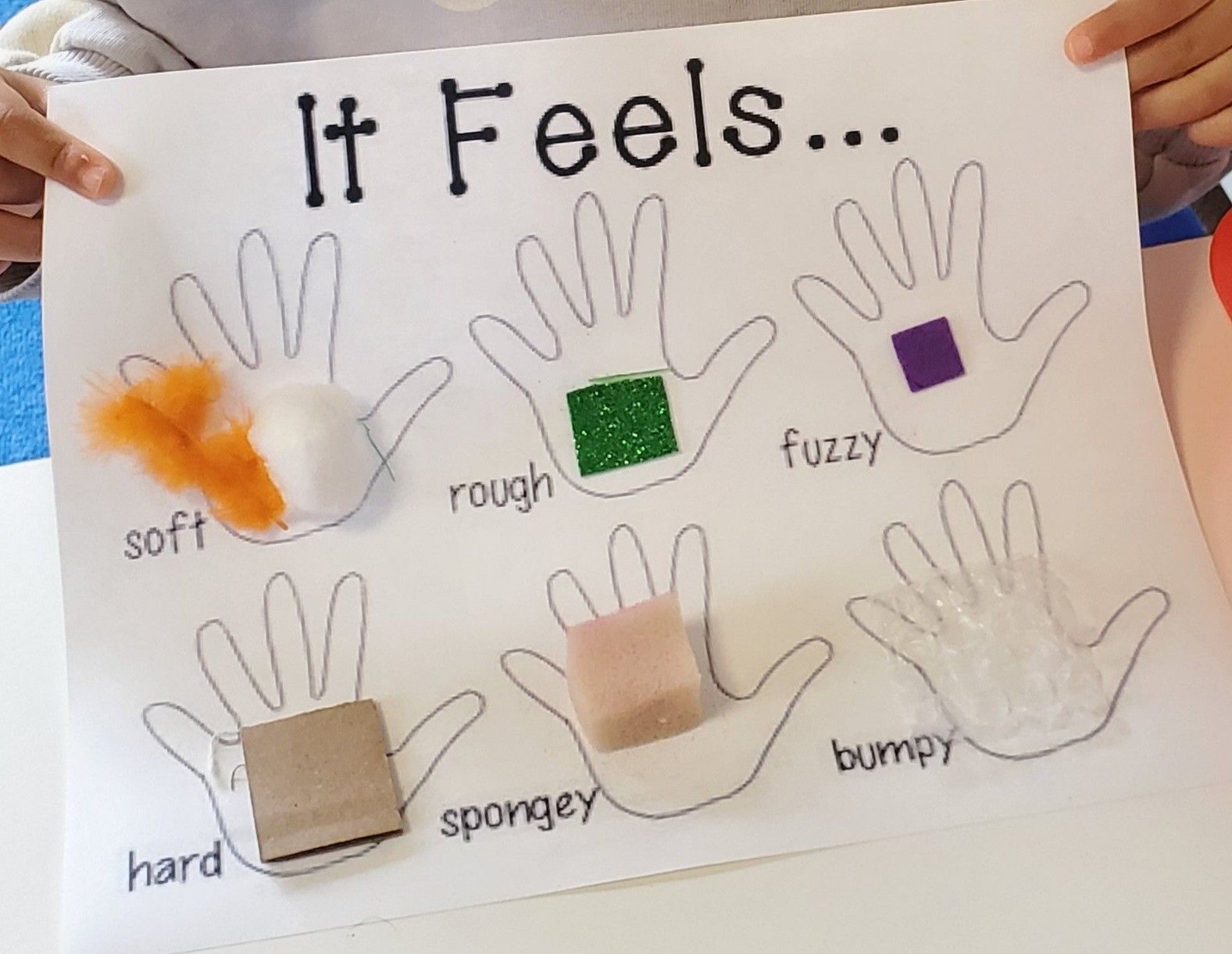 Sense Of Touch Craft Senses Preschool Preschool Crafts Preschool 