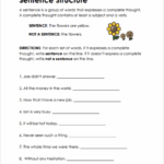 Sentence Structure Worksheets For 7th Grade Infoupdate