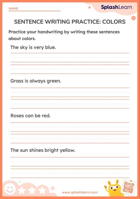 sentence tracing worksheets